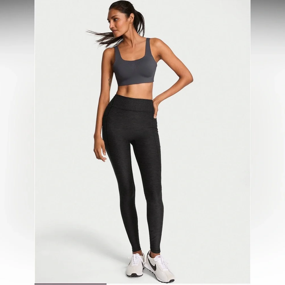 NWT Victorias Secret Heather Grey Onyx Women's High-Rise Leggings Size S